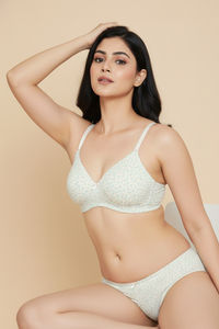 Zivame Padded Non Wired Medium Coverage Tshirt Bra - Slightly Heart — thumbnail 4